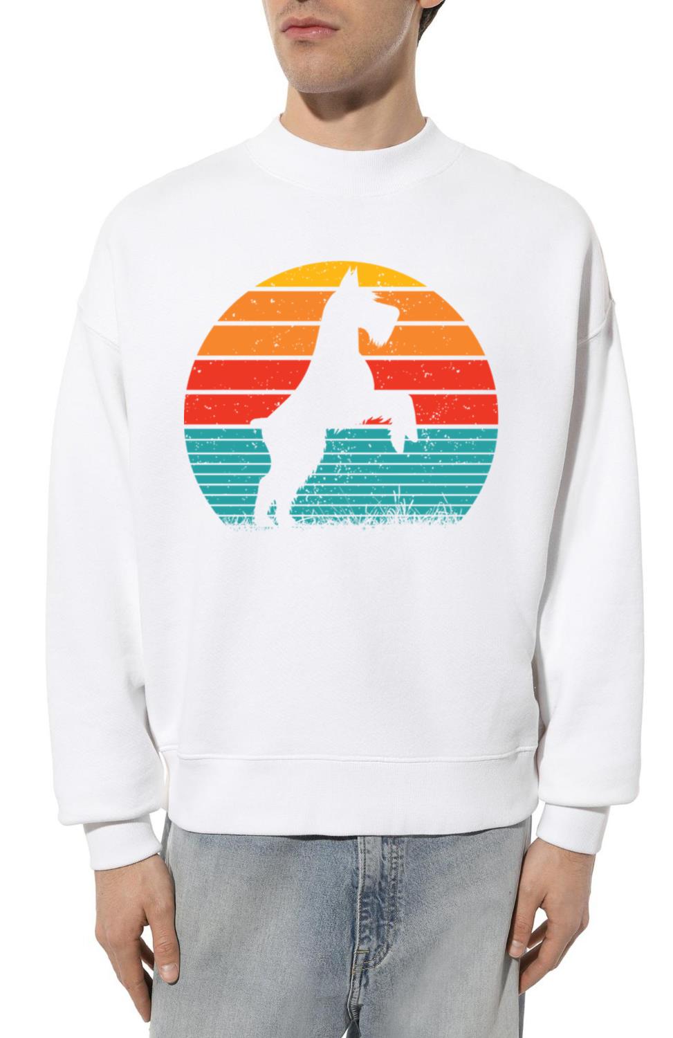 Schnauzer Dog Sunset - Unisex Sweatshirt