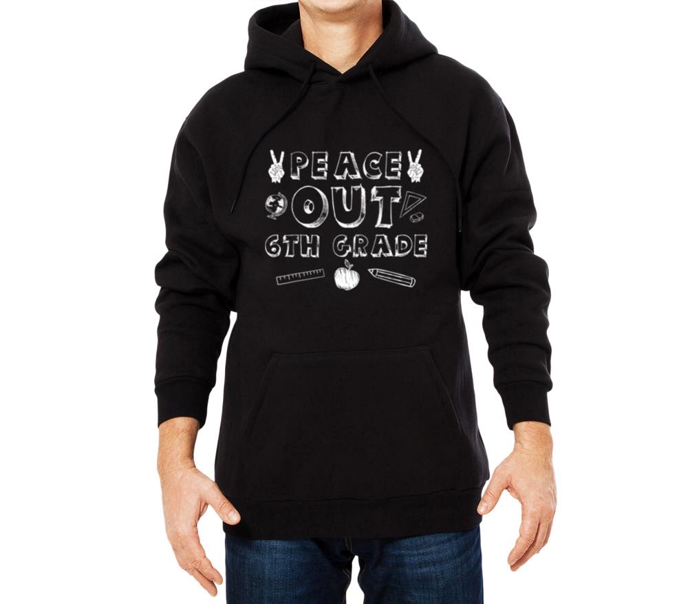 School 6th Grade Back To School Peace Out 6th Grad - Unisex Hoodie