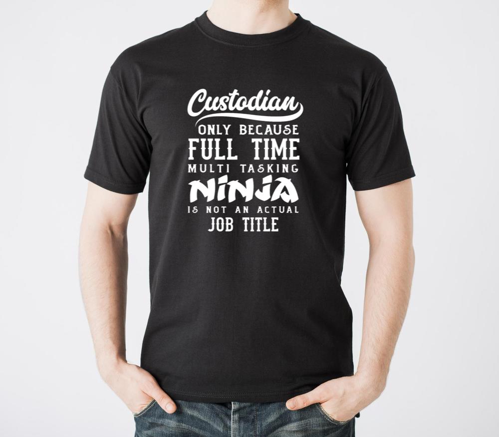 School Custodian Janitor Ninja Job Title - Unisex Standard T-Shirt