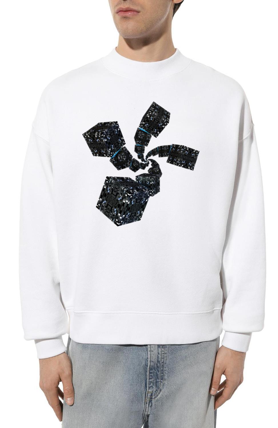 Sci Fi Spiral Cubes - Unisex Sweatshirt