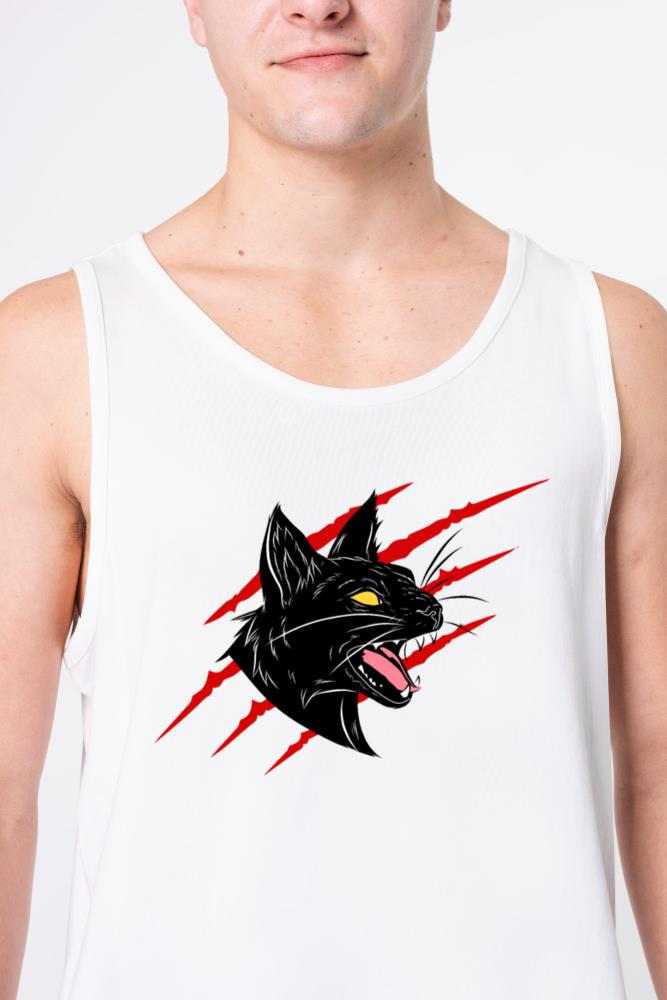 Scratch Black Cat - Unisex Tank Top
