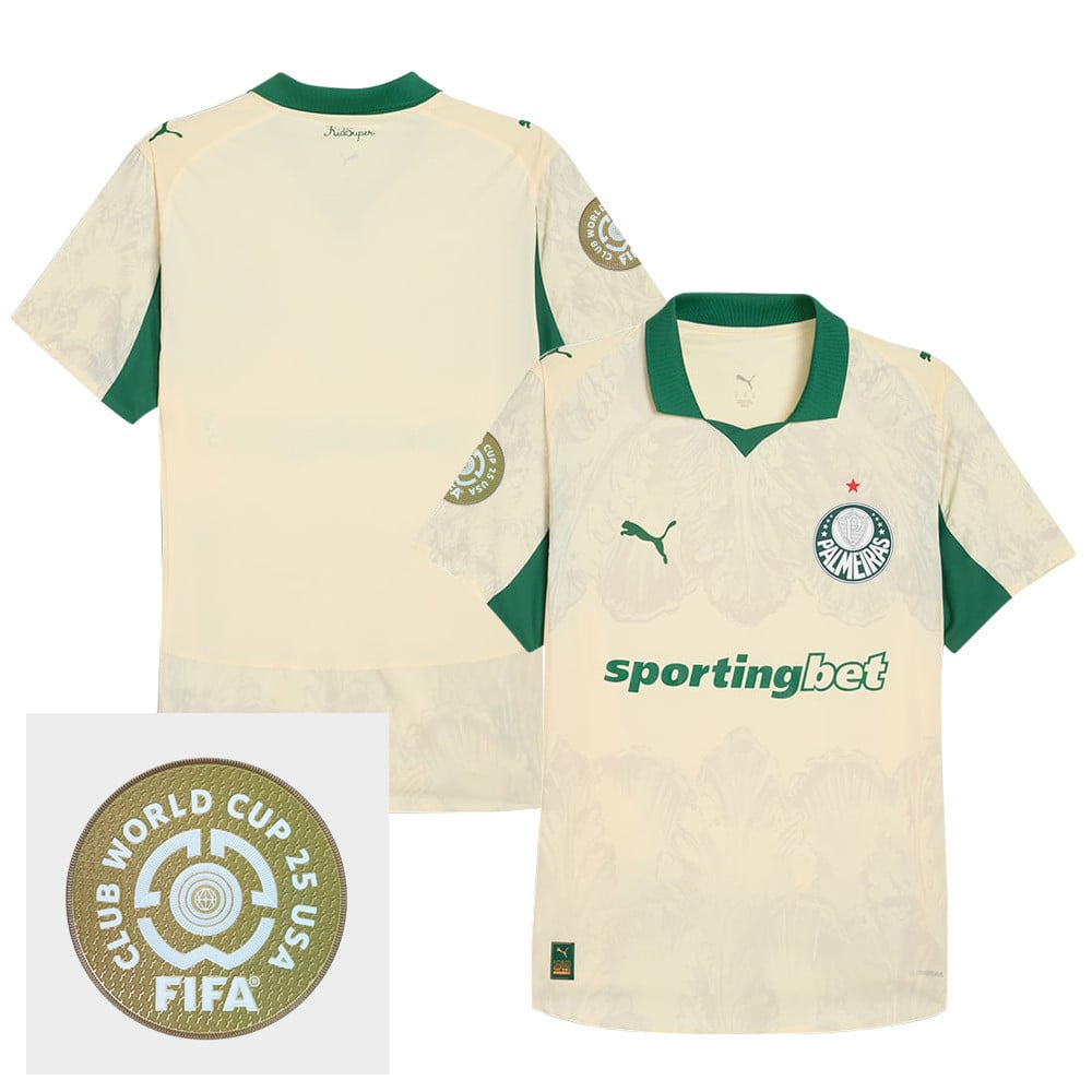SE Palmeiras x KidSuper 2025/26 FIFA Club World Cup 25 USA Patch Men Jersey - Yellow