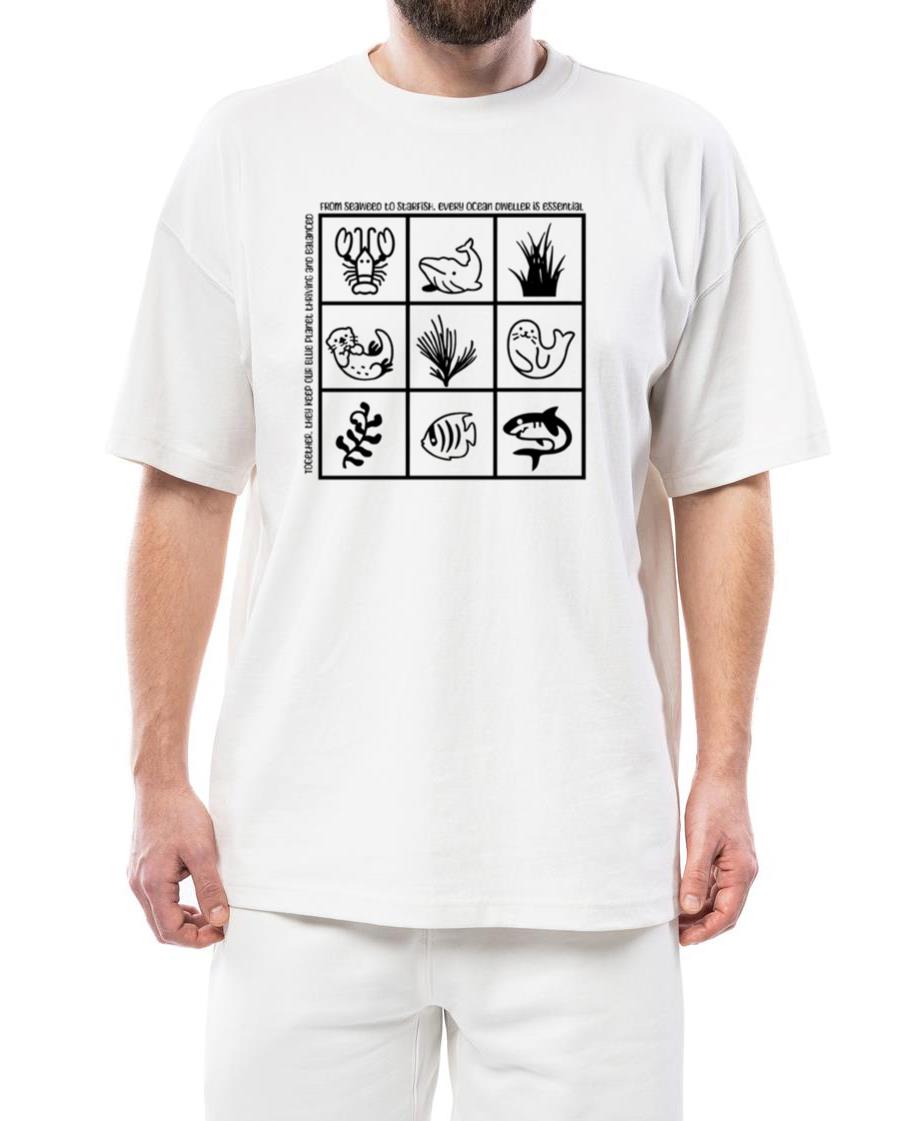 sea animal biodiversity print - Unisex Standard T-Shirt