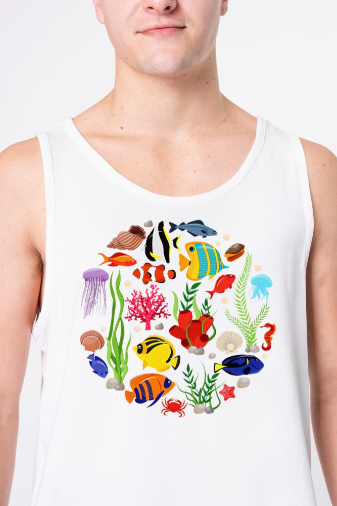 Sea Animal Oceans Clownfish Aquarium - Unisex Tank Top
