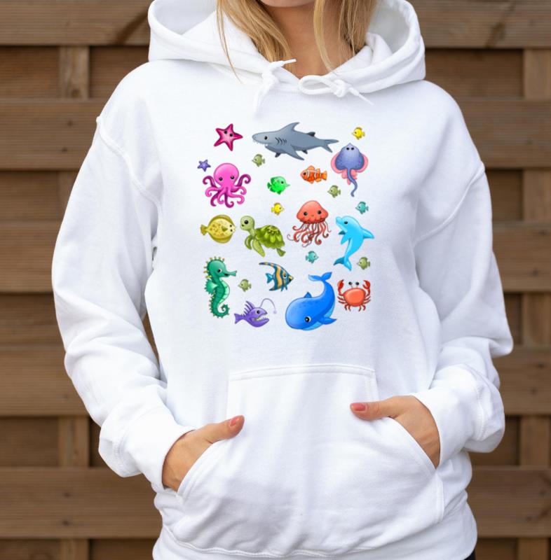 Sea Animals Children Ocean Creatures Clownfish_1 - Unisex Hoodie
