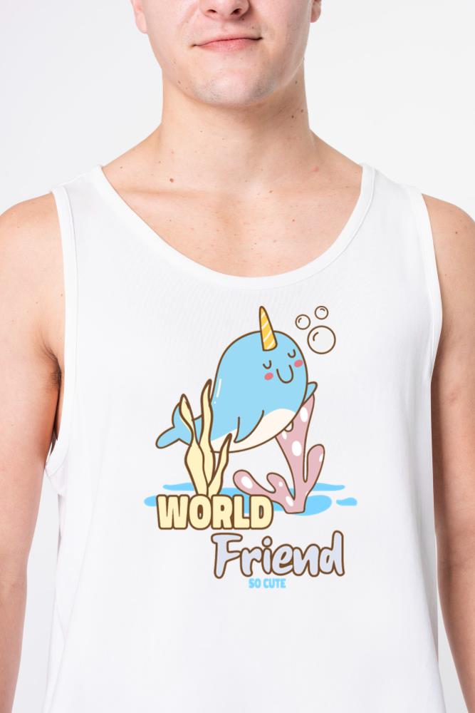 Sea animals cute design_1 - Unisex Tank Top