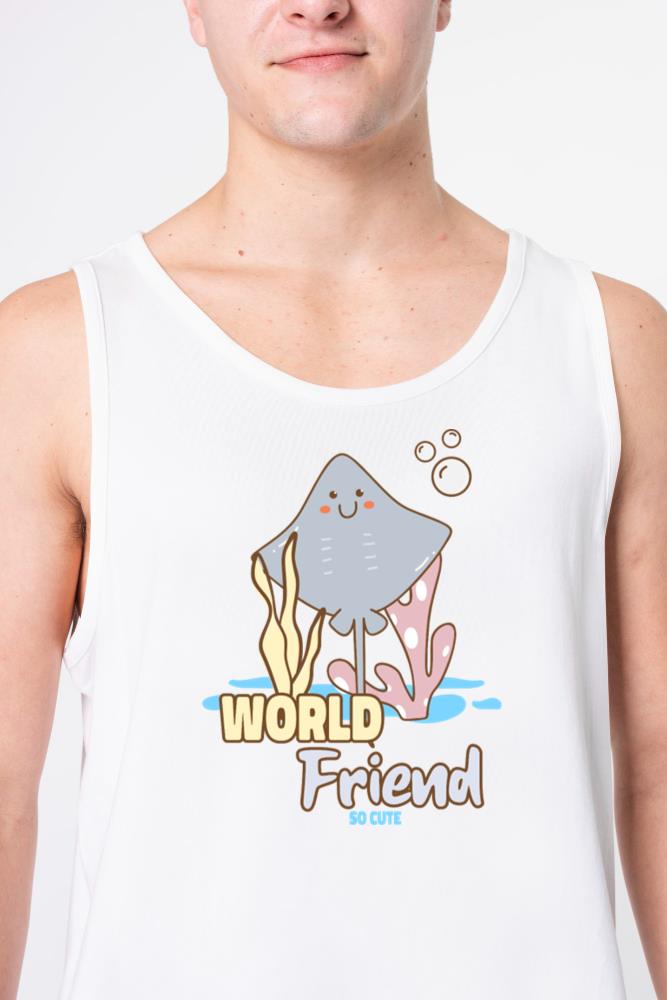Sea animals cute design_4 - Unisex Tank Top