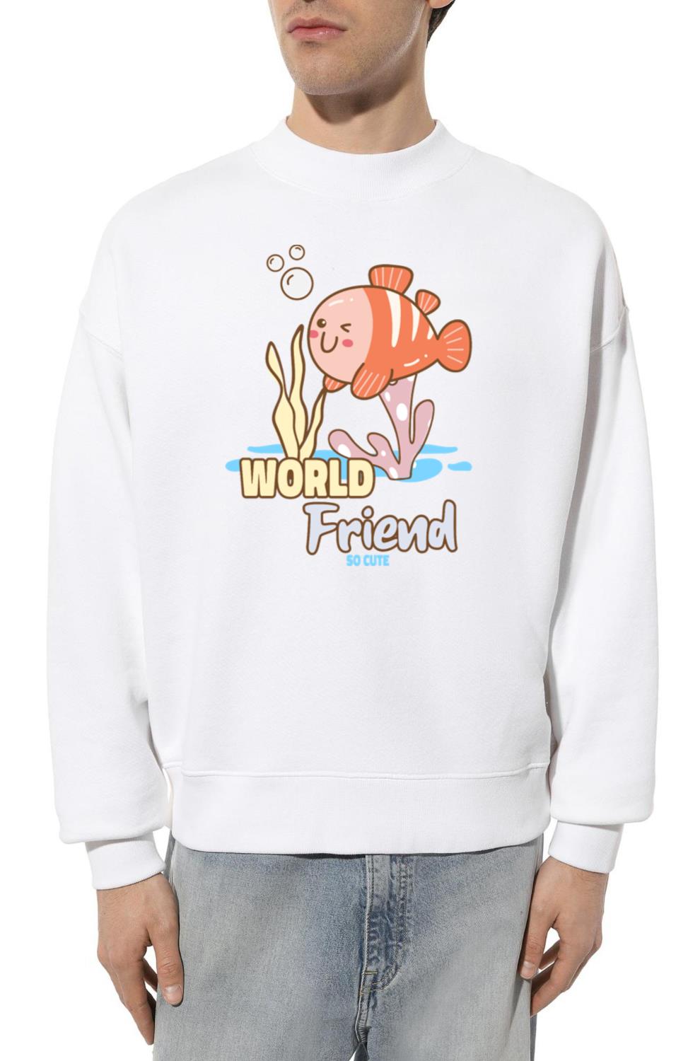 Sea animals cute design_6 - Unisex Sweatshirt