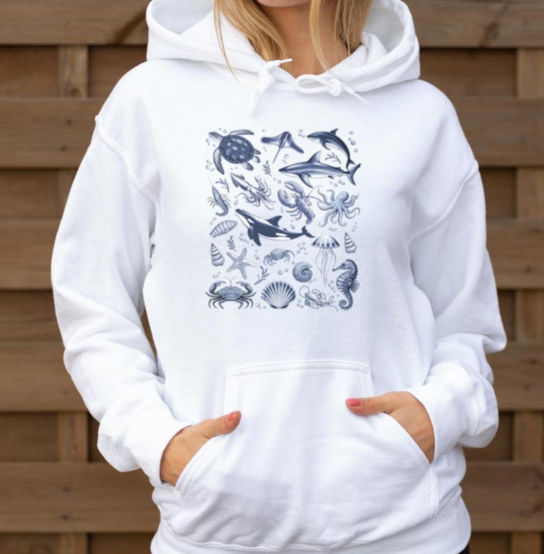 Sea Animals Ocean Nature Sealife - Unisex Hoodie