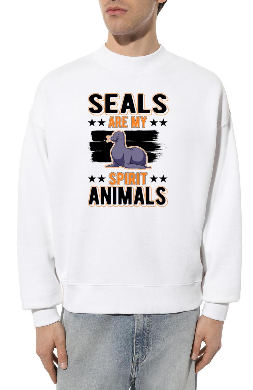 Sea Lion Spirit Animal Seal_1 - Unisex Sweatshirt