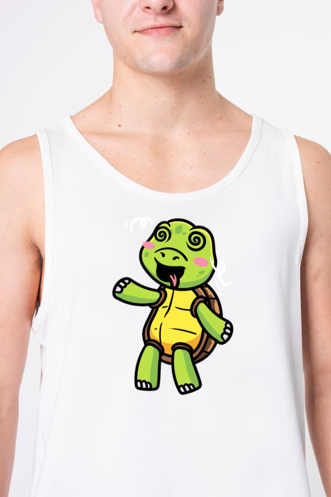 Sea Turtle Emoticon Tortoise Lover Ocean Animal - Unisex Tank Top