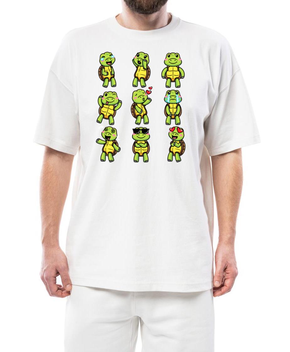 Sea Turtles Emoticon Tortoise Lover Ocean Animal - Unisex Standard T-Shirt