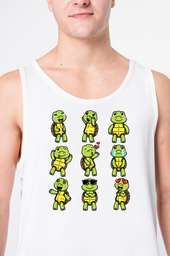 Sea Turtles Emoticon Tortoise Lover Ocean Animal - Unisex Tank Top