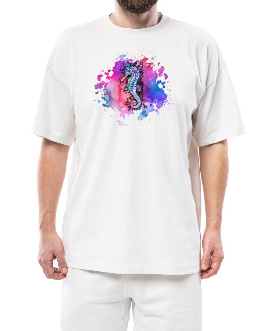Seahorse color splash - Unisex Standard T-Shirt