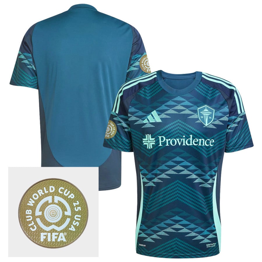 Seattle Sounders FC 2025 The Salish Sea Kit FIFA Club World Cup 25 USA Patch Men Jersey - Blue