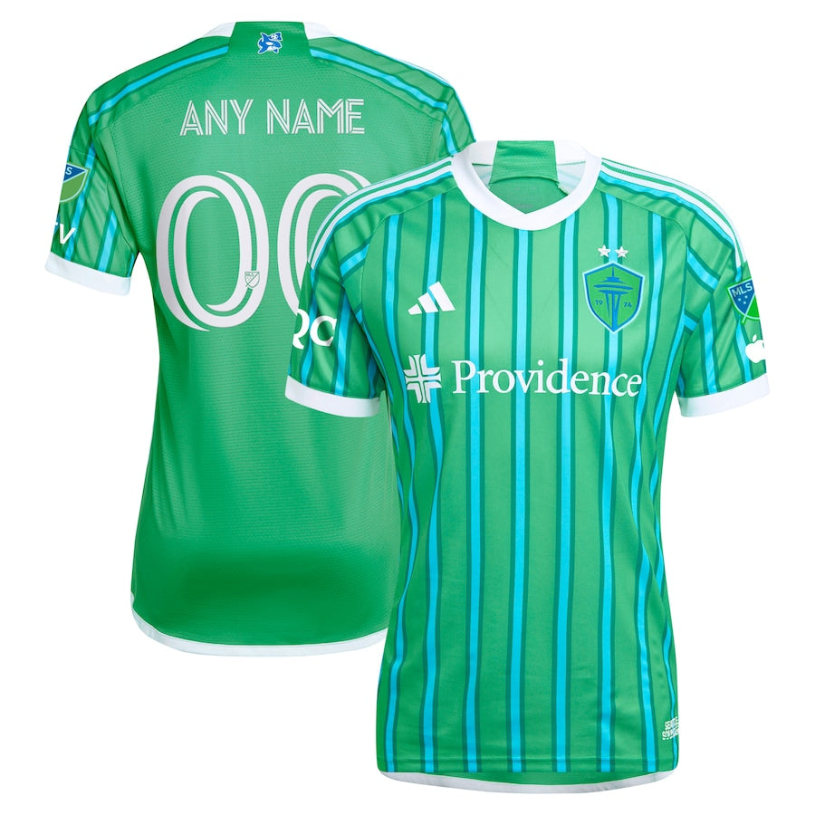 Seattle Sounders FC adidas 2024 The Anniversary Kit Authentic Custom JerseyÃ‚ - Green