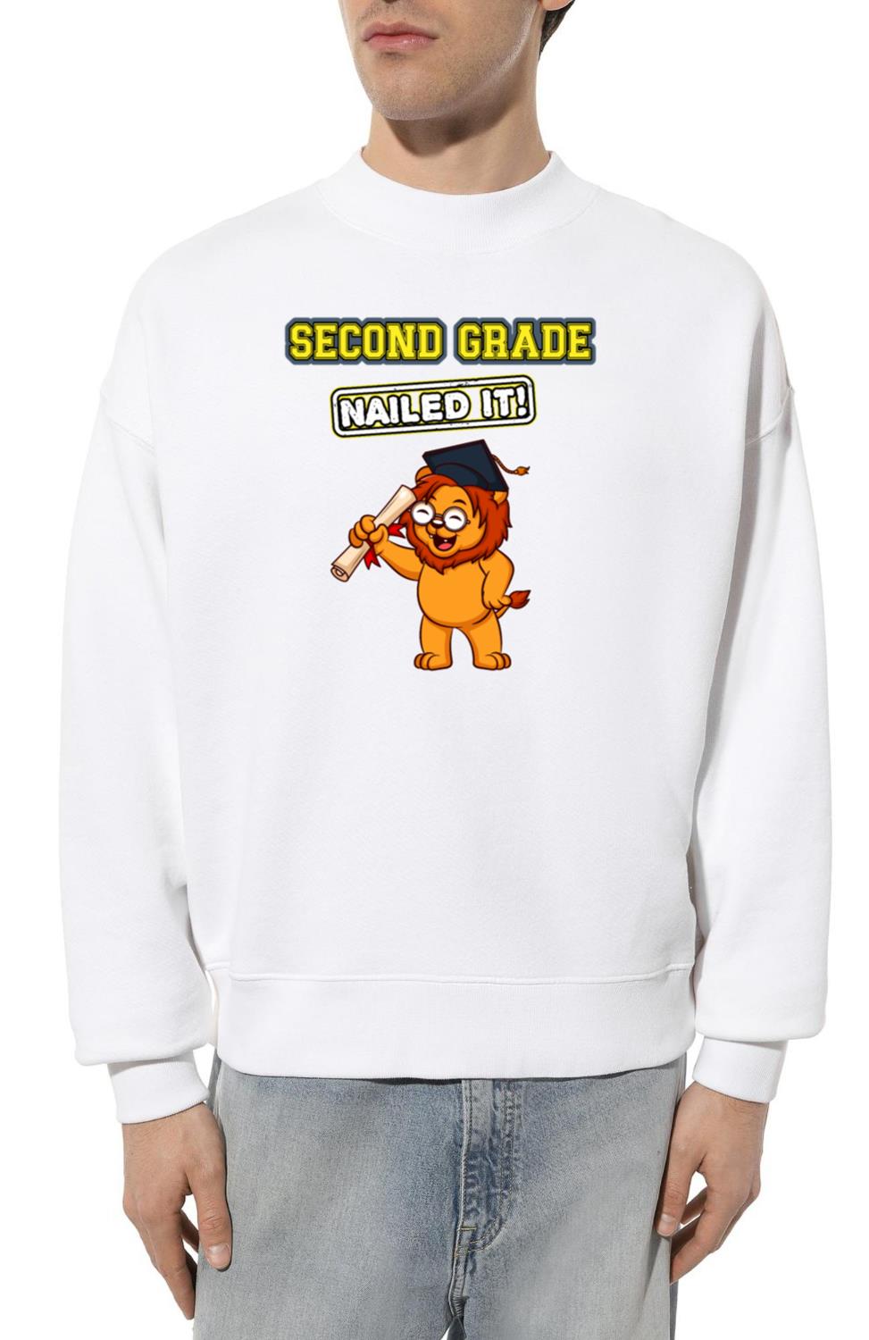 Second Grade Nailed It Primary Elementary School_10 - Unisex Sweatshirt