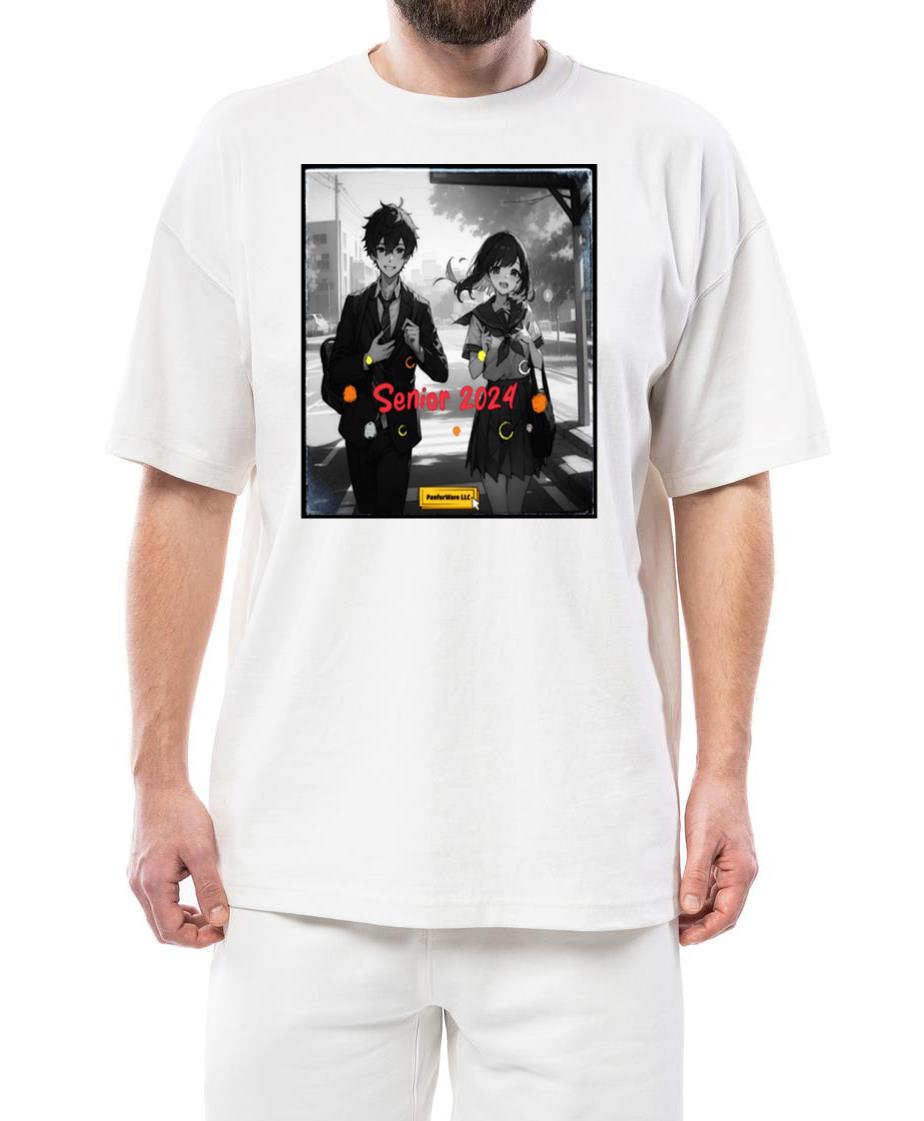 Senior 2024 Counterfeit Anime Aesthetic - Unisex Standard T-Shirt