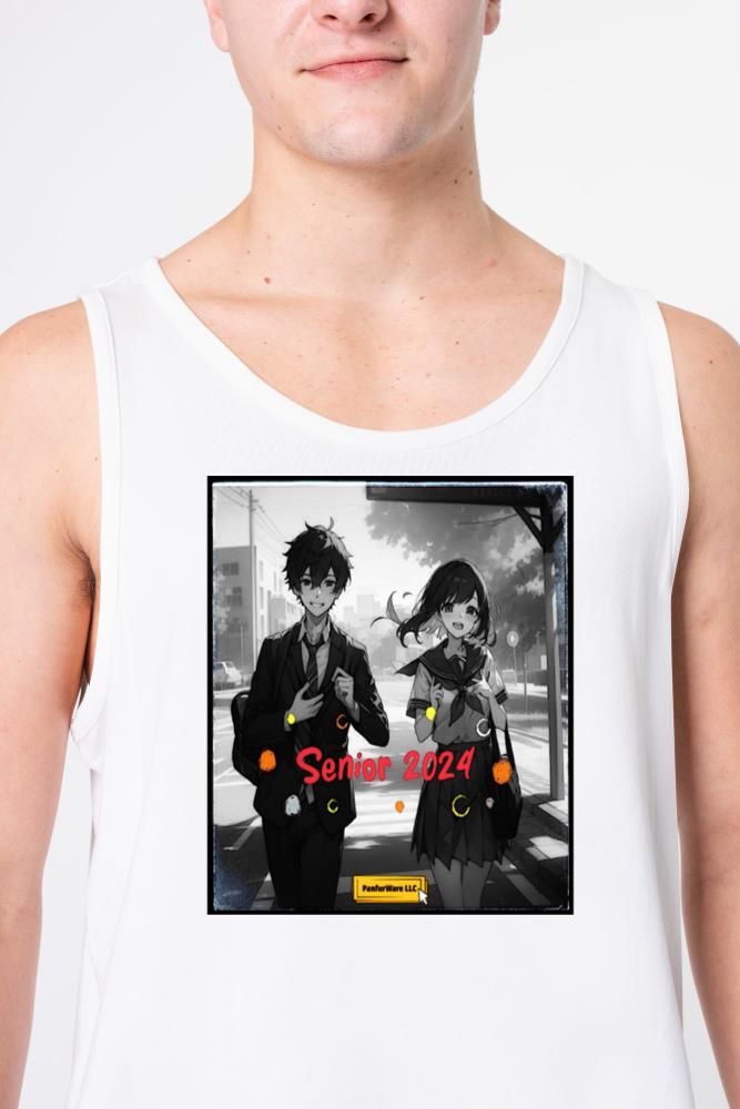 Senior 2024 Counterfeit Anime Aesthetic - Unisex Tank Top
