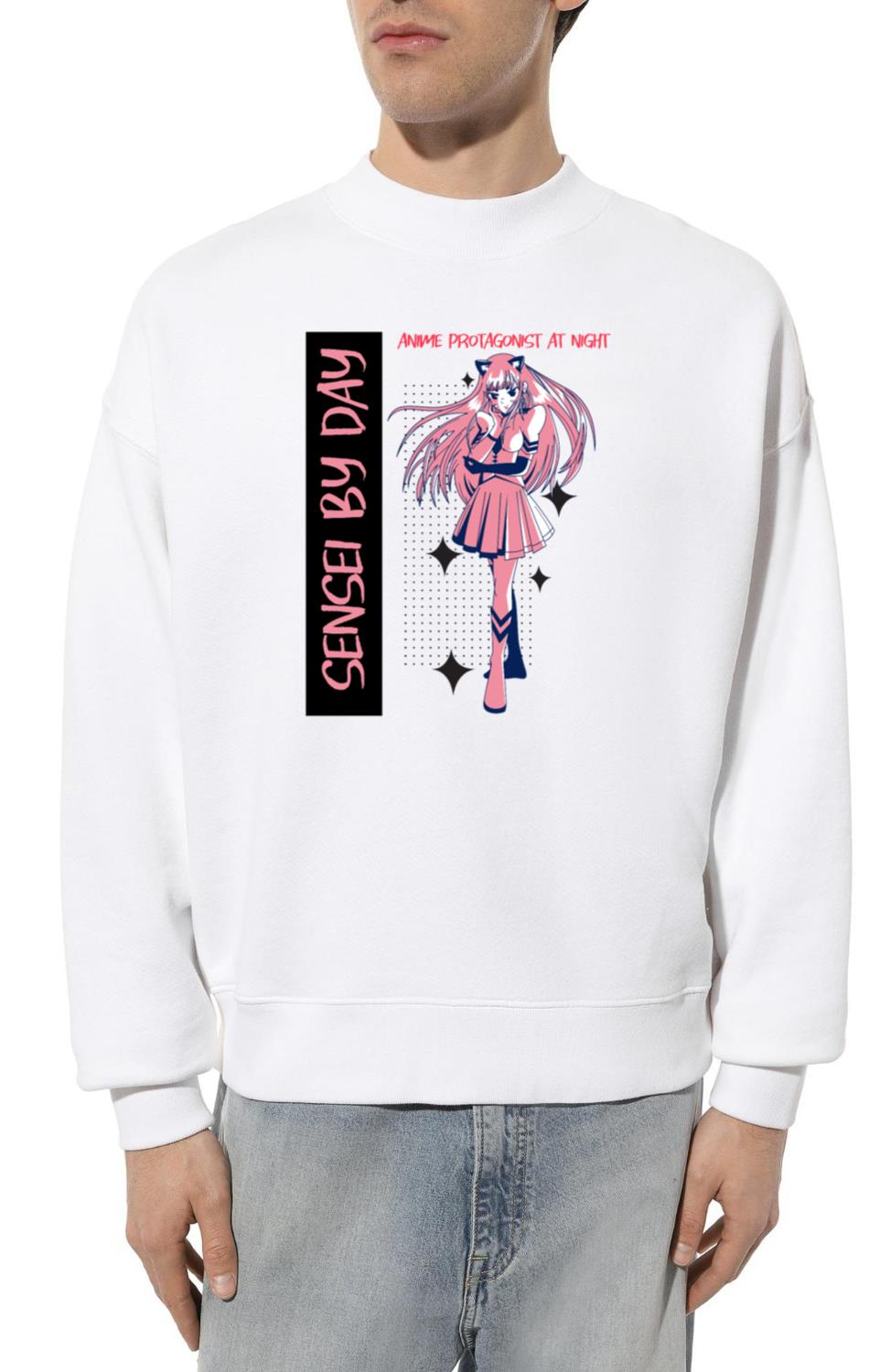 Sensei By Day, Anime Protagonist at Night - Unisex Sweatshirt