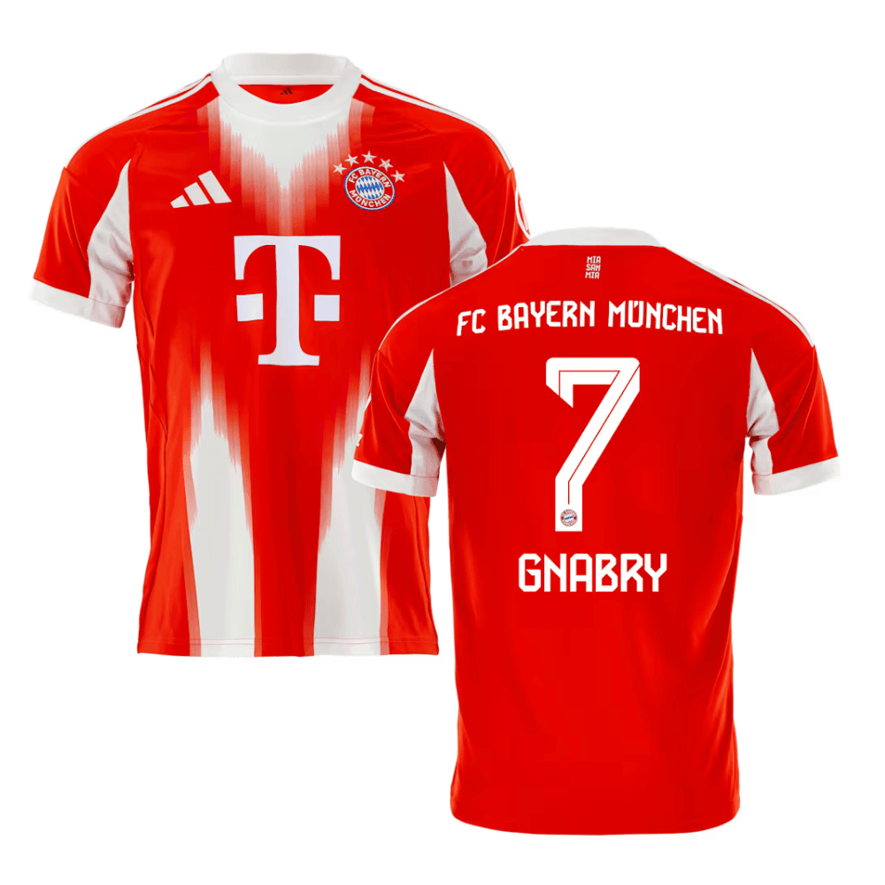 Serge Gnabry 7 Bayern Munich 2025/26 Home Men Jersey - Red