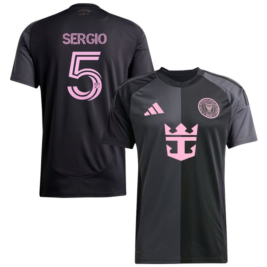 Sergio Busquets 5 Inter Miami CF 2025 The Fortitude Kit Men Jersey - Black