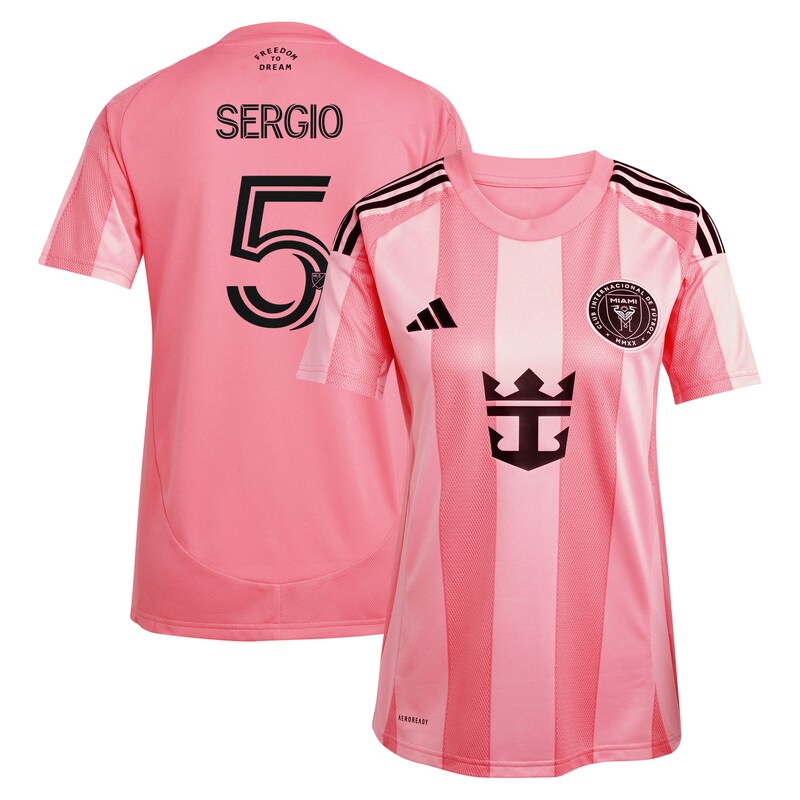 Sergio Busquets Inter Miami CF Women's 2025 Euforia Replica Player Jersey - Light Pink