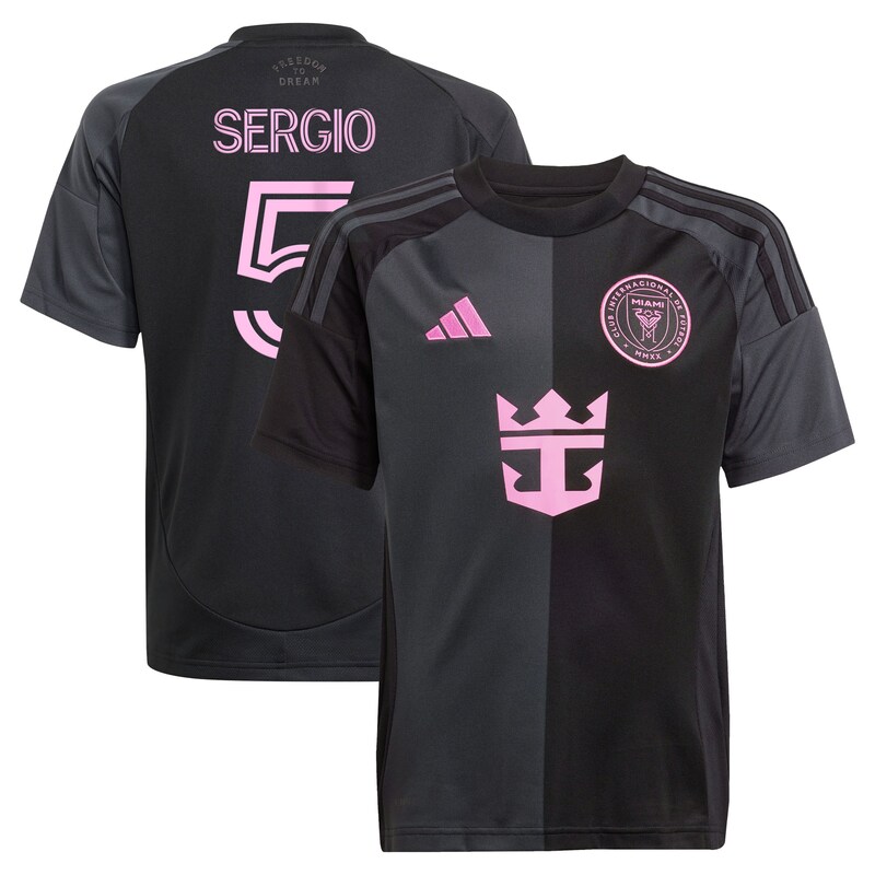 Sergio Busquets Inter Miami CF Youth 2025 The Fortitude Kit Replica Player Jersey - Black