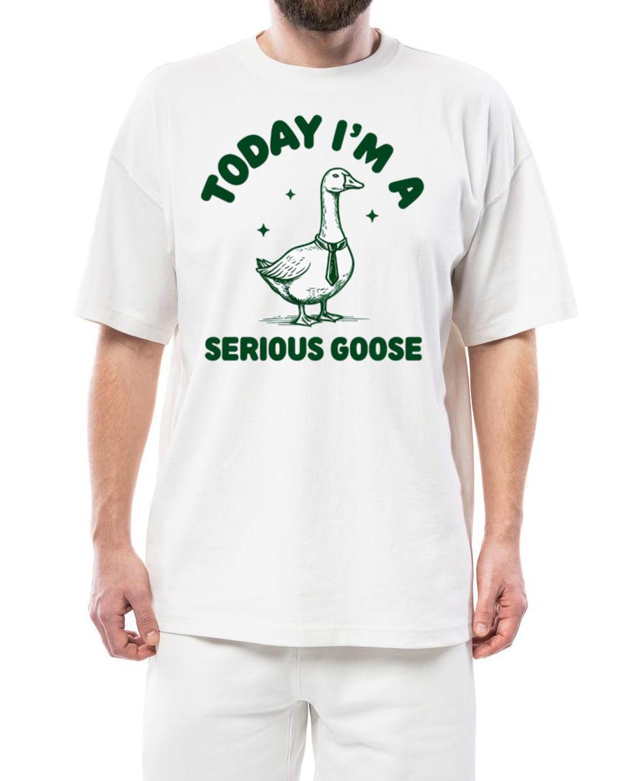 Serious Goose - Funny Animal Puns Tee - Unisex Standard T-Shirt