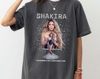 Shakira Tour 2025 Vintage T-Shirt, Las Mujeres Ya No Lloran Shirt, Shakira Fan Tee