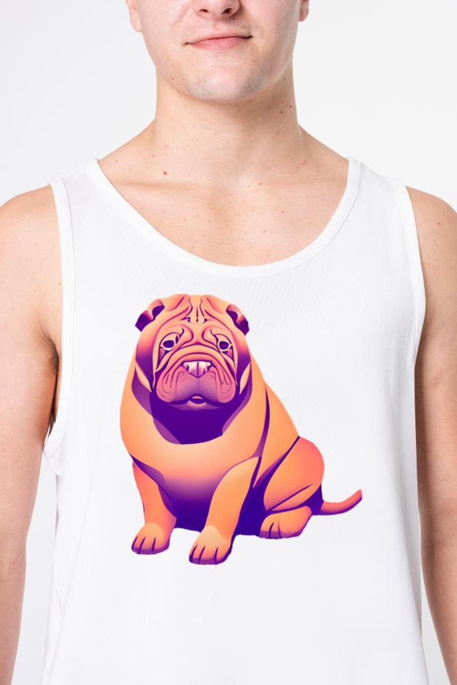 shar pei dog - Unisex Tank Top