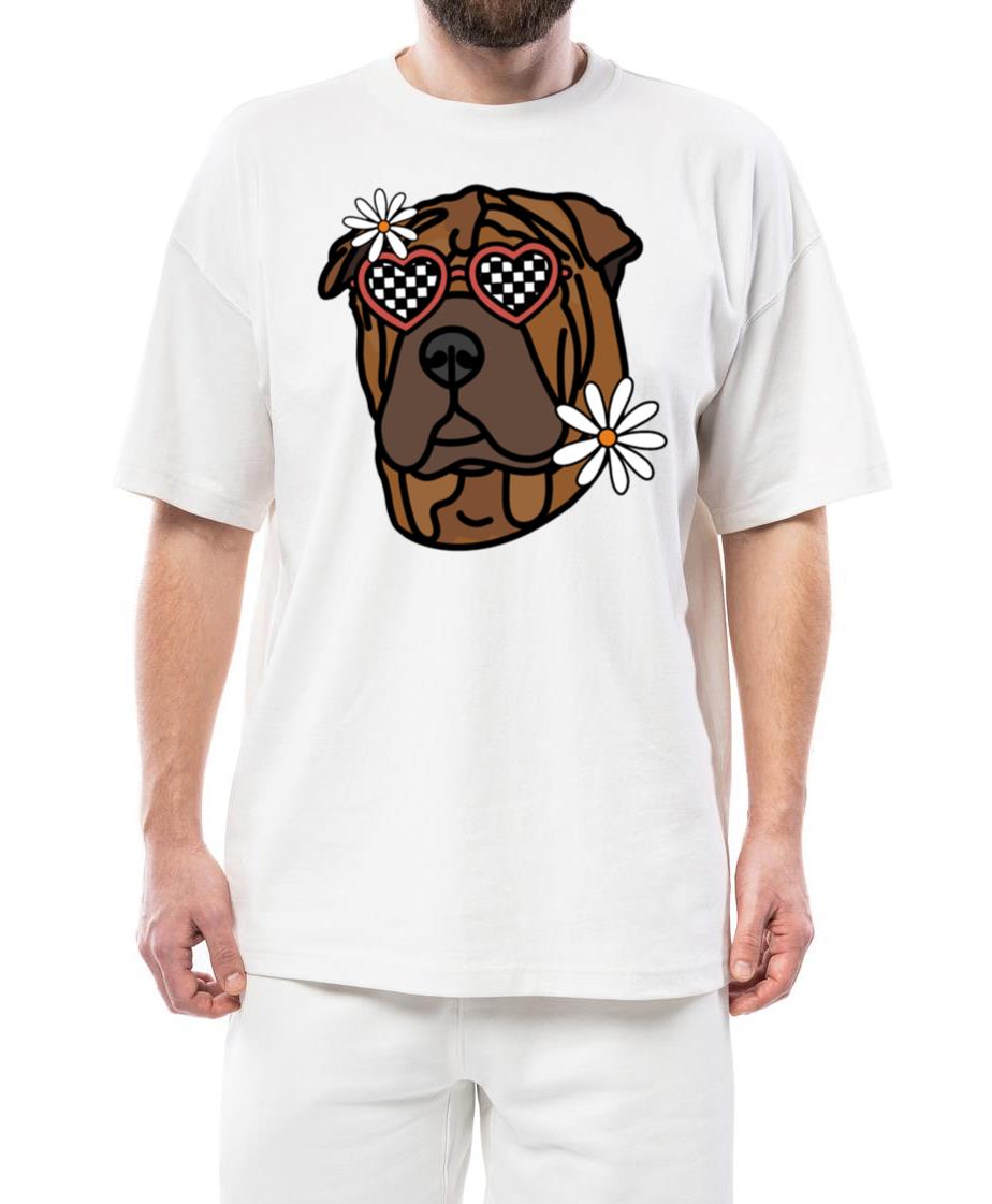 Shar Pei Retro Dog - Unisex Standard T-Shirt