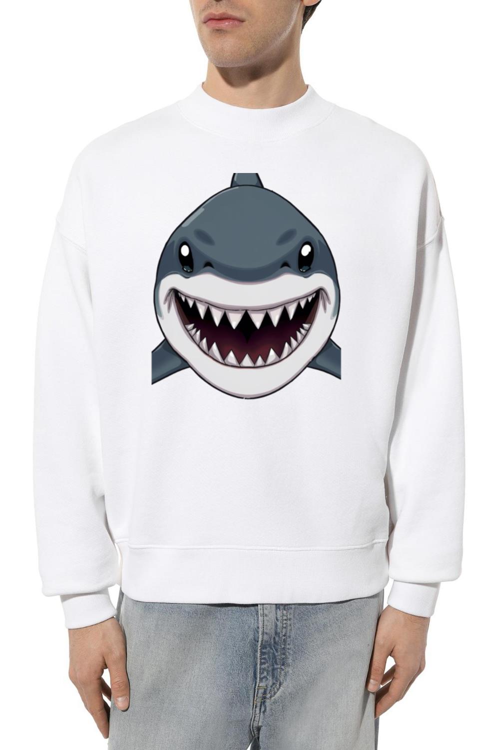 Shark Anime faces - Unisex Sweatshirt