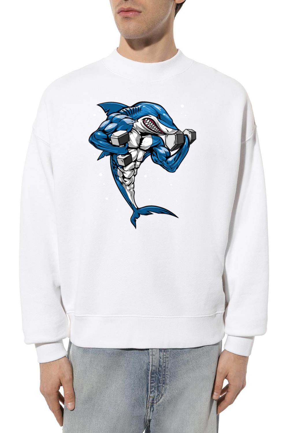 Shark Fitness Bodybuilder - Unisex Sweatshirt