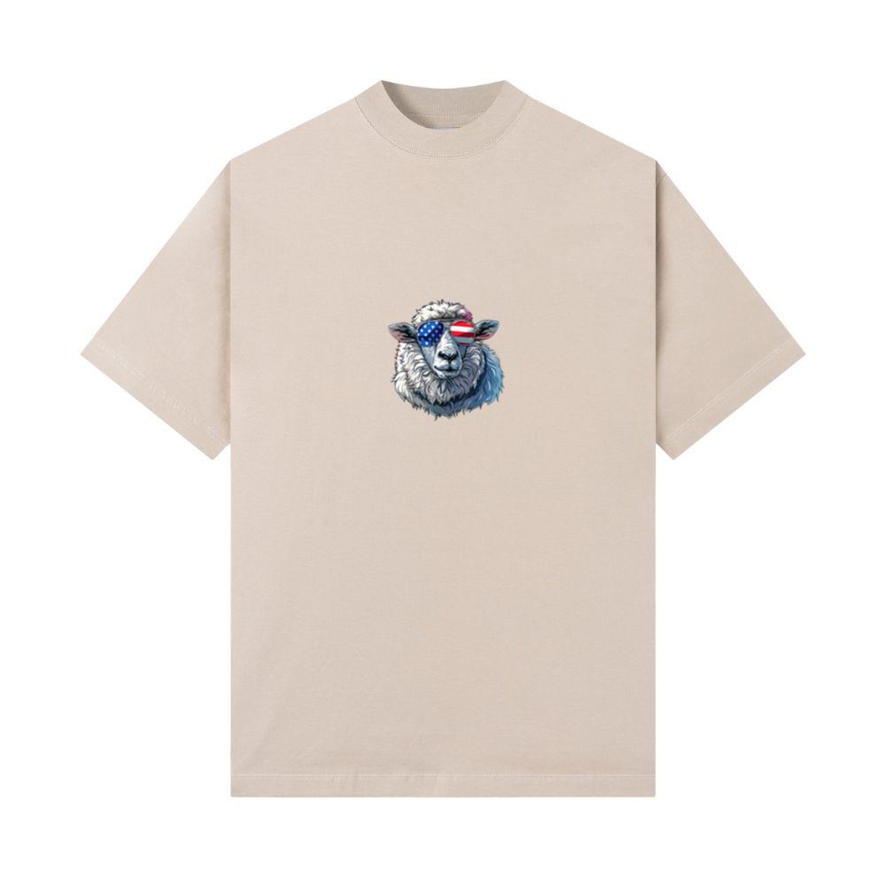 Sheep American Flag Funny Sheep Lovers Mom Dad 4th of July Women Girls Kids Men 3