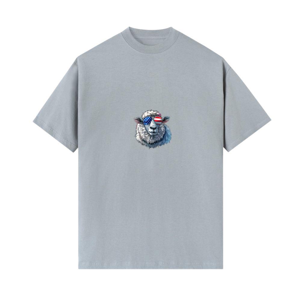 Sheep American Flag Funny Sheep Lovers Mom Dad 4th of July Women Girls Kids Men 4