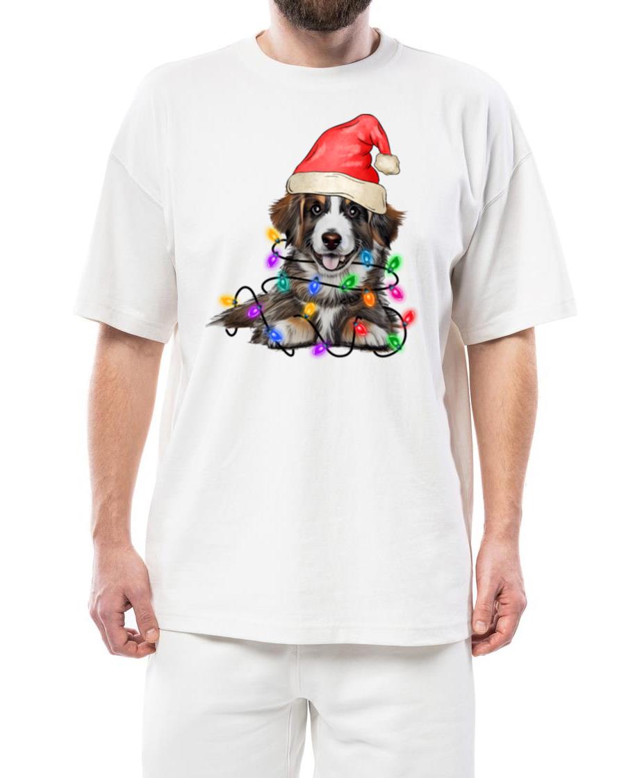 Shepherd Dog Christmas Tree Lights - Unisex Standard T-Shirt