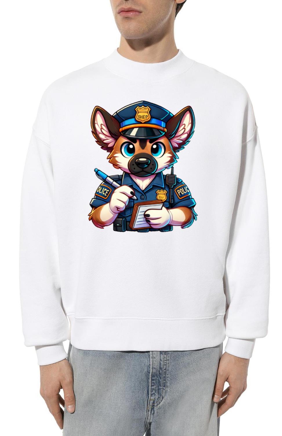 Shepherd Dog Police Officer - Unisex Sweatshirt