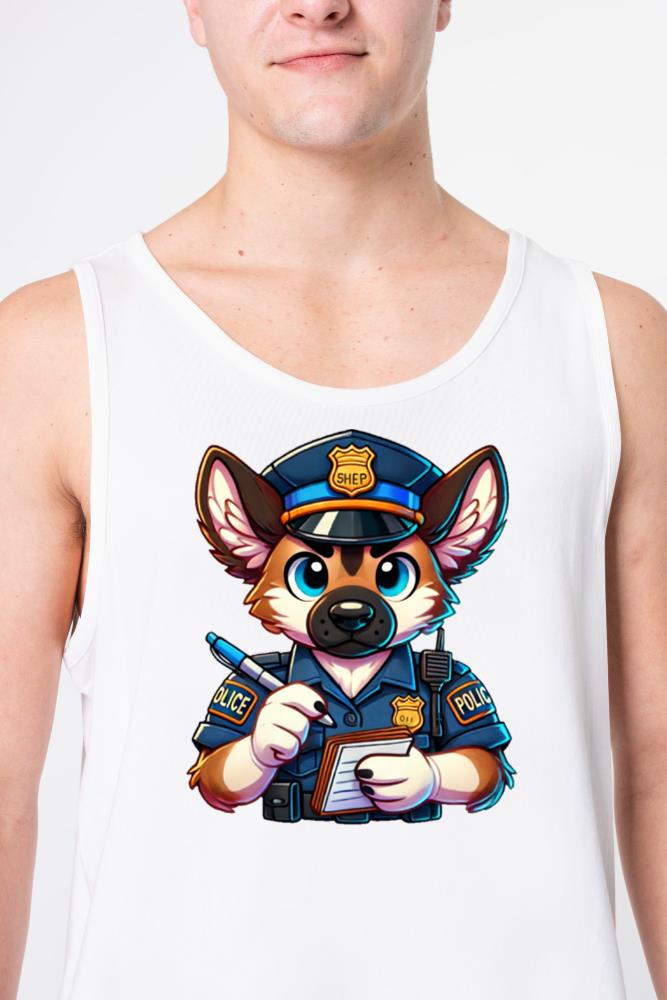 Shepherd Dog Police Officer - Unisex Tank Top