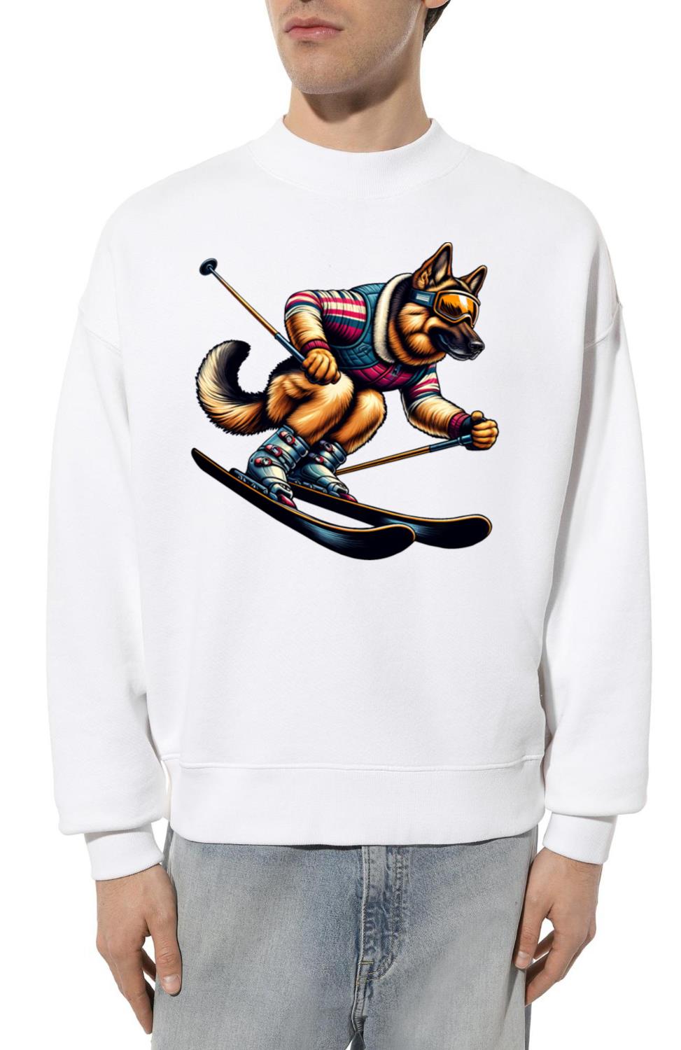 Shepherd Dog Ski Winter Adventure - Unisex Sweatshirt