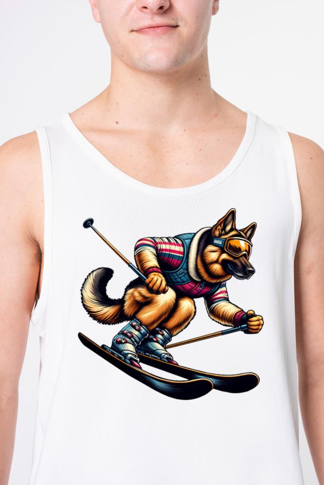 Shepherd Dog Ski Winter Adventure - Unisex Tank Top