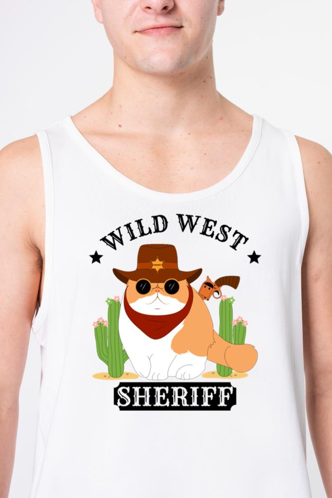 Sheriff Exotic Shorthair Cat - Unisex Tank Top