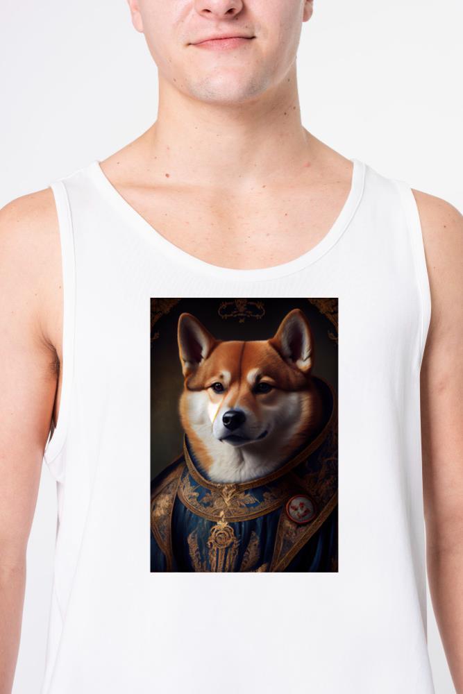 Shiba Inu Portrait Royal Renaissance Animal Painti - Unisex Tank Top