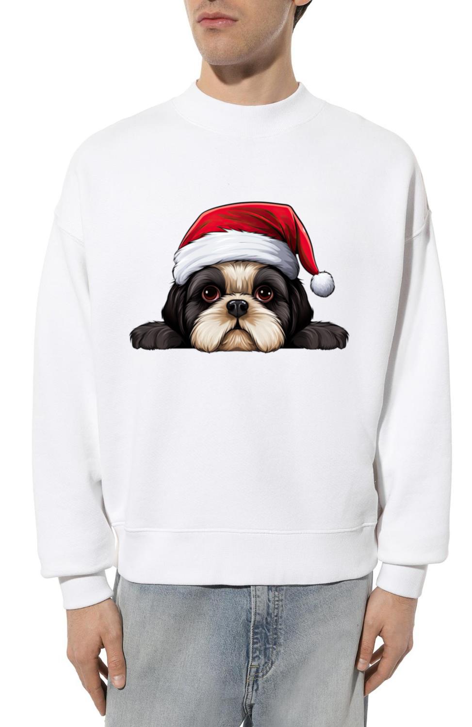 Shih Tzu Christmas Dog - Unisex Sweatshirt