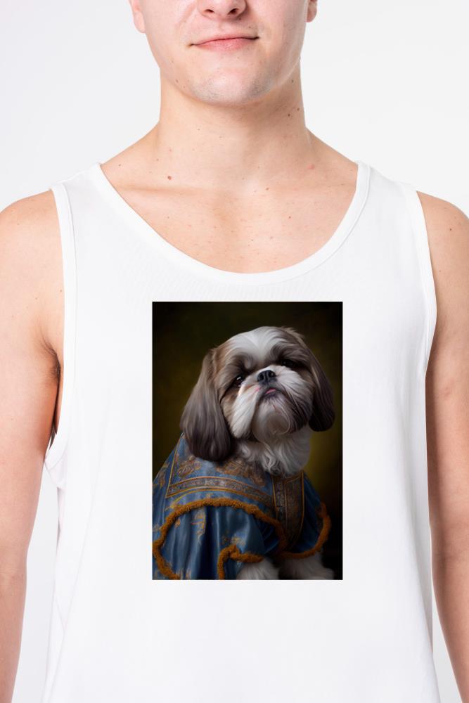 Shih Tzu Portrait Royal Renaissance Animal Paintin - Unisex Tank Top