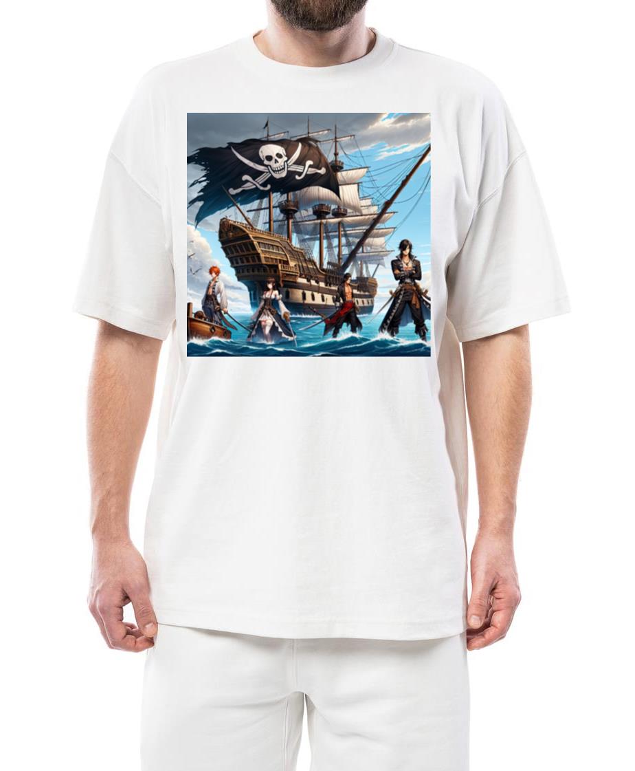Ship and Pirates Anime - Unisex Standard T-Shirt