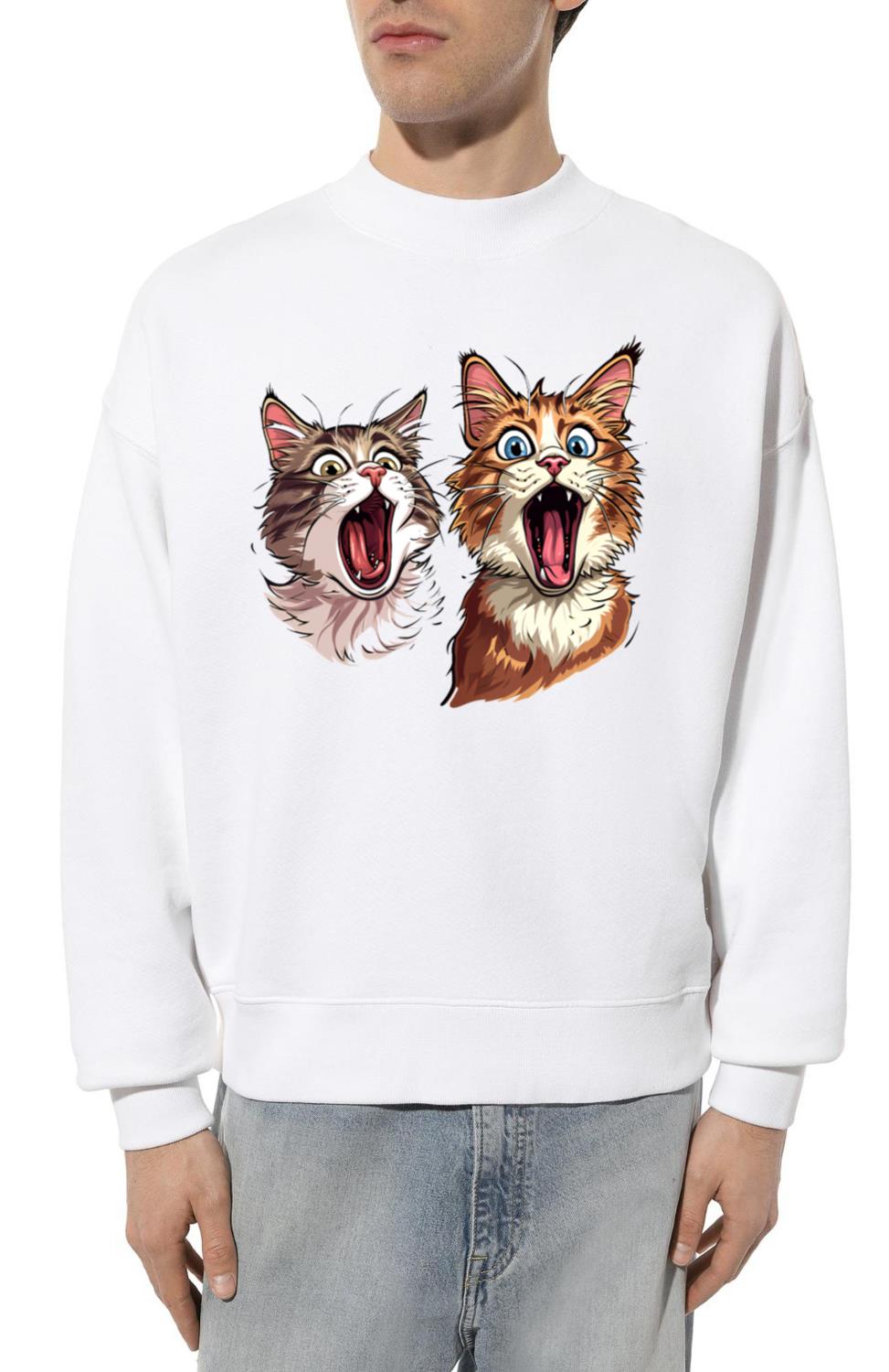 Shocked cats - Unisex Sweatshirt
