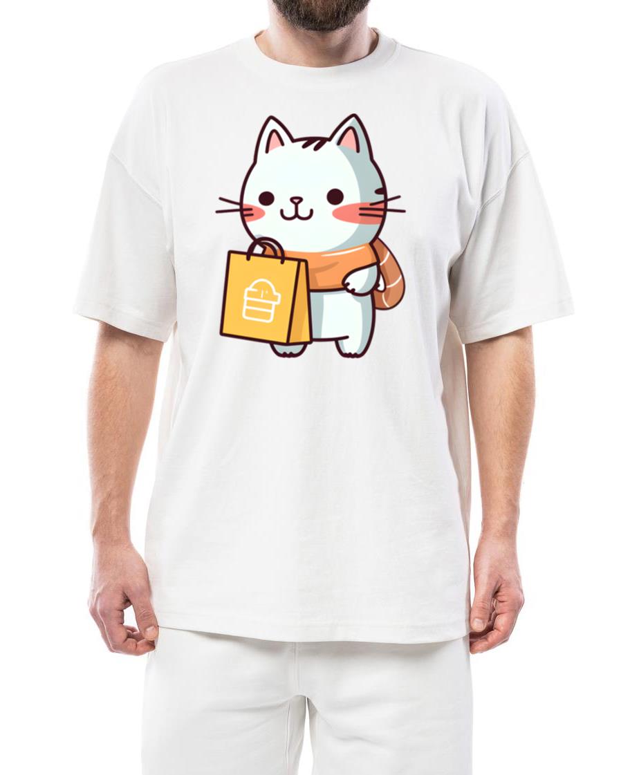 Shopping Time Cat - Unisex Standard T-Shirt