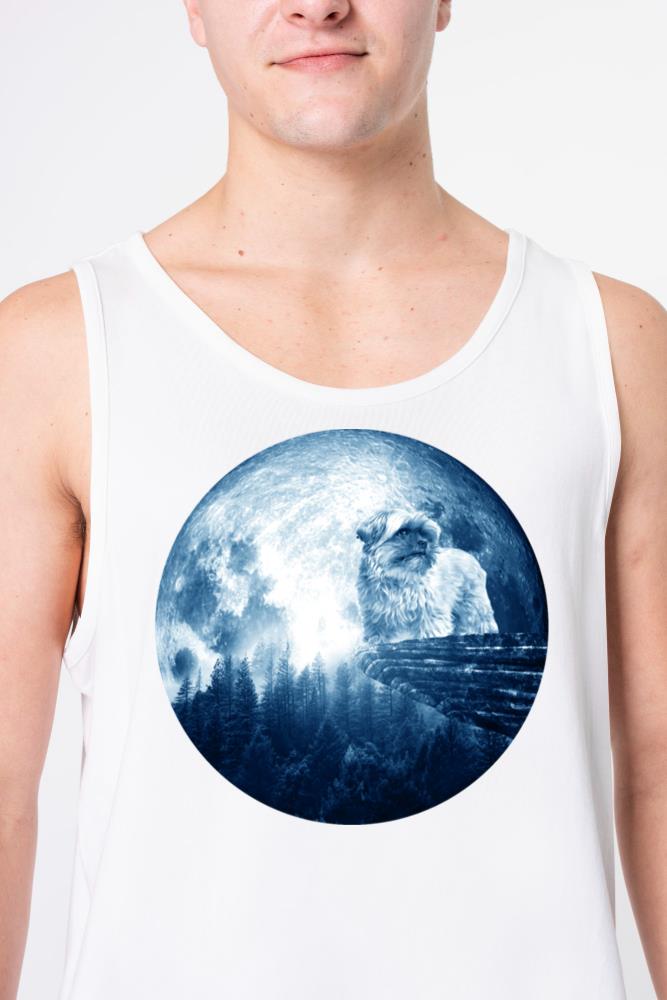 Shorkie Dog Moon Dog Mom Dad Women Men Dog Lovers - Unisex Tank Top