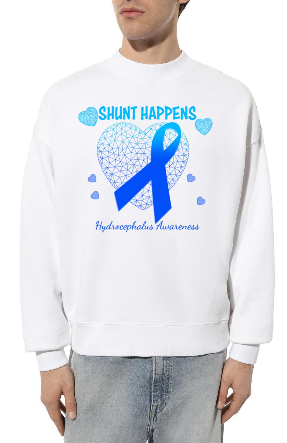 Shunt Happens Hydrocephalus Awareness Health Appa - Unisex Sweatshirt